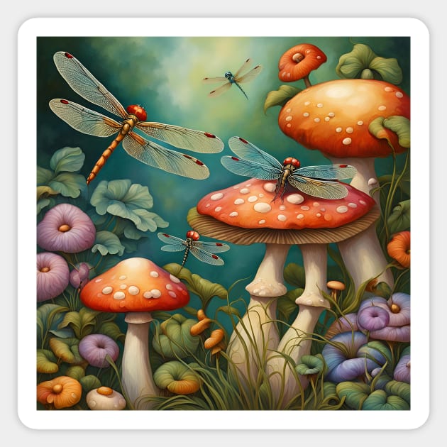 Mystical Garden III A Fairyland Garden Sticker by LittleBean